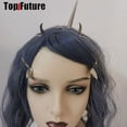 thumbnail image 2 of Horquilla con remaches para hombre y mujer, horquilla Harajuku gótica Punk Y2K Lolita con pinchos, horquilla de cuerno de demonio, Batterttes para chica, horquillas steampunk, regalo, 2 of 5