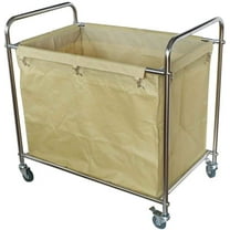 PreAsion Laundry Sorter Cart Trolley Removable Laundry Baskets Stainless Steel Frame Rolling Casters
