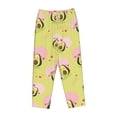 thumbnail image 4 of Xecao Avocado Lovers Women's Straight Lounge Pajama Pants: The Epitome of Relaxed Sleepwear, 4 of 9