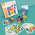 thumbnail image 4 of 3D Puzzle Cubes of Wood for Children's Spatial Thinking Learning with Design and Challenge Cards, 4 of 8