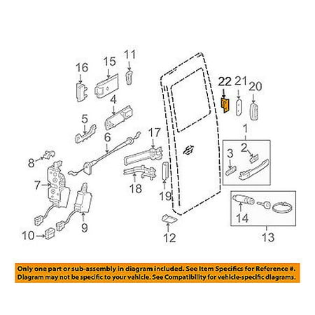 Dodge CHRYSLER OEM Lock Hardware-Rear Loading Door-Bumper Bracket 5123934AA