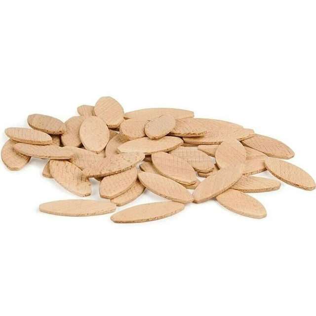 Montaje de listones tamaño 20, paquete de 100 unidades, tacos planos de madera de haya de alta calidad, para fresadora de madera/fresadora de listones, 2,4*5,7 mm