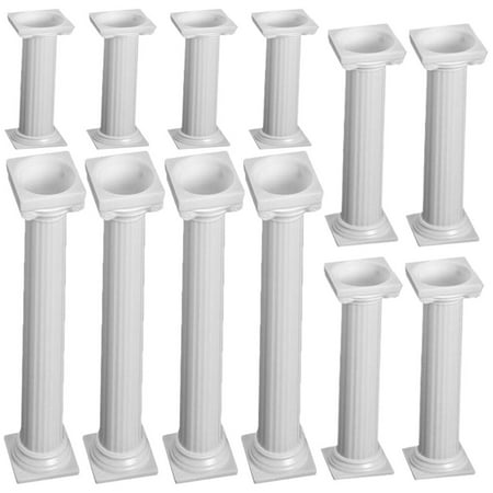 

12pcs Roman Column Cake Stands Cake Tier Stacking Kits Cake Support Cake Pillars