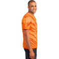 thumbnail image 3 of Port & Company Mens Essential Tiger Stripe Tie-Dye Tee - Orange - Small, 3 of 4