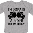 thumbnail image 4 of Inktastic Boxer Like Daddy Boxing Boys or Girls Long Sleeve Baby Bodysuit, 4 of 5