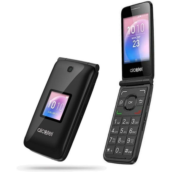 Alcatel Aller FLIP 4044T 4G LTE 4GB Noir Téléphone à Clapet (Rénové)