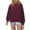 Wine, variant on Fengyings Womens Sweater Striped Pullover Sweater Crew Neck Long Sleeve Knitted Color Block Casual Loose Lightweight Sweaters for Women
