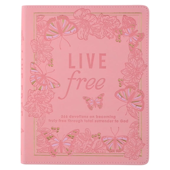 Pre-Owned Live Free Devotional for Women, 366 Devotions on Becoming Truly Free Through Total Surrender to God, Pink Faux Leather (Leather Bound) 0638000440 9780638000443