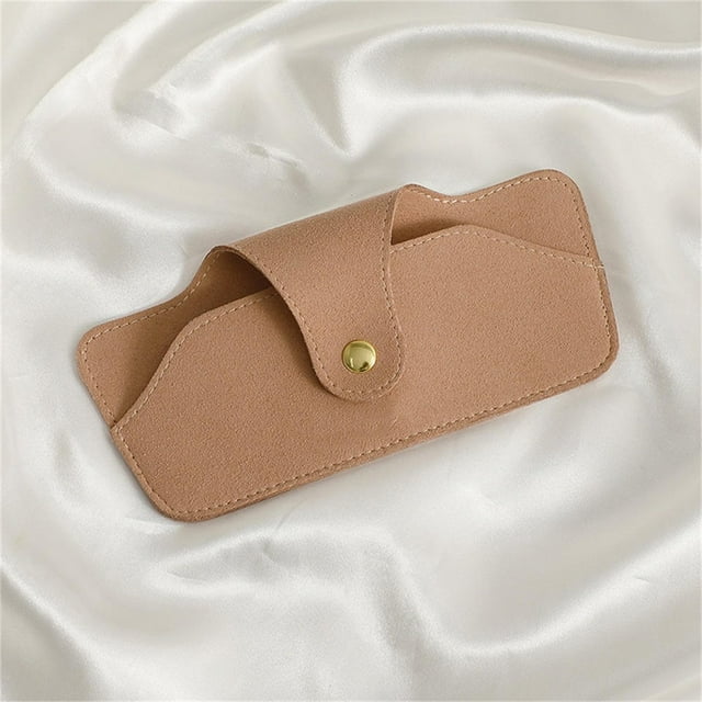 Sac à Lunettes de Soleil Simple Étui en Microfibre avec Fermeture à Pression Étui de Protection pour Lunettes Sacs de Rangement Accessoires