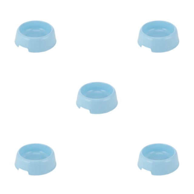 Guardoinrt Portable And Non-toxic Dog Bowl Outdoor Adventures Easy To Clean Cat Bowl blue 5Set