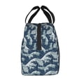 thumbnail image 2 of Lsque A Japanese Great Wave Pattern Lunch Bag Women/Men Insulated Lunch Box,Small Leakproof Cooler Food Lunch Containers Reusable High Capacity Lunch Tote Bags, 2 of 6