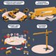 thumbnail image 5 of Muyoka Juguetes de construcción Camión Juego de autos Ingeniería Camión Juego Bulldozer Carretilla elevadora Apisonadora Volcado Grúa de elevación Mezcladora de cemento y excavadora Juguete Niños Inge Muyoka Hogar, 5 of 7