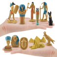 thumbnail image 4 of Ancient Egyptian Culture Collectibles Set, 12 Piece Sphinx and Queen Figurine Miniature Models for Display and Decoration, 4 of 9