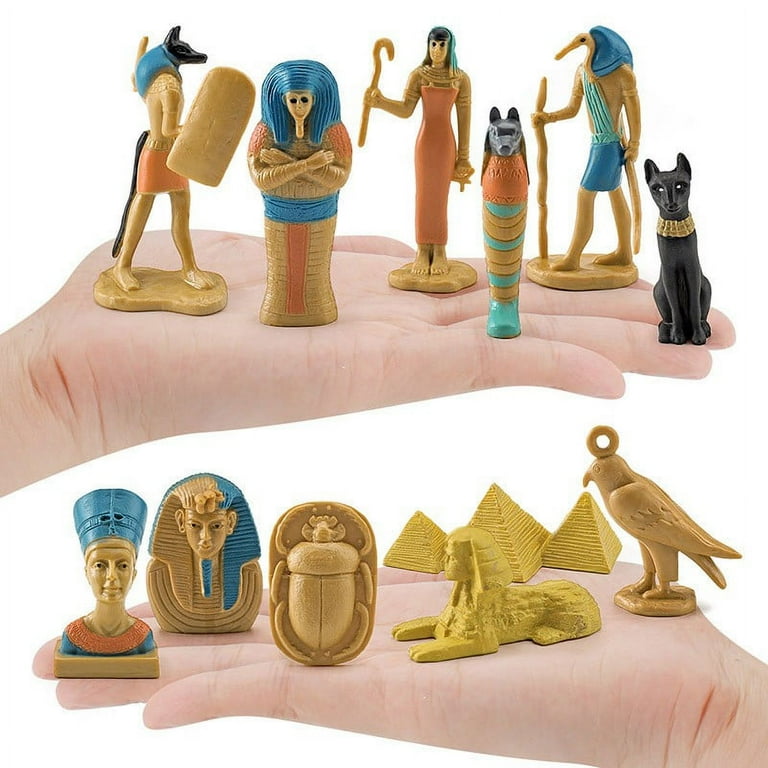 Ancient Egyptian Culture Model, Sphinx Figurine Set, 12pc Hand-Made  Simulation Ornaments, Durable Non-Toxic Plastic Small Educational Toys for  Boys and Girls Indoor Outdoor Play and Decoration
