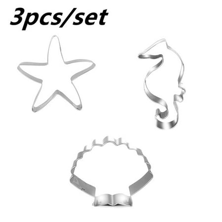 

Seahorse Starfish Seashell Cookie Cutter Mold Ocean Series Birthday Party Decoration Baking Tool Diy