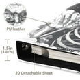 thumbnail image 3 of FORMRS 3 Ring Photo Album 4"x6" Self Adhesive Large Capacity PU Leather Cover, Skeleton with Glasses, 3 of 8