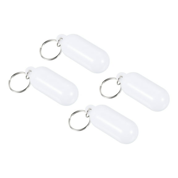 Uxcell Floating Keychain, Marine Sailing Key Chain Buoyant Keyrings White