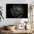 thumbnail image 3 of Elephant Stock Black Baccara Rose Wall Art - Horizontal Canvas Wall Art - Living Room Wall Decor - Gothic Canvas - Black And Gray Decor - 24" x 16", 3 of 8