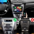 thumbnail image 3 of Car Radio Stereo for Ford Fusion 2010-2012, 10" Touchscreen Android 13 Support Carplay Android Auto Navigation Bluetooth Radio Video Steering Wheel Control Rear Camera 2G+32G,Black, 3 of 10