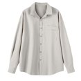 thumbnail image 4 of jjayotai Mens Button down Shirt Casual Untucked Shirts Long Sleeve Dress Shirt with Pocket, 4 of 6