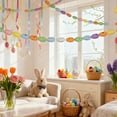 thumbnail image 4 of Taicans 6ft Easter Egg Garland Hanging Decor,Colorful Spring Wreath for Front Door Mantel Window Easter Party Decorations Indoor Outdoor Holiday Home Decor, 4 of 8
