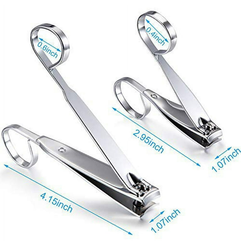  Toe Nail Clippers Adult - 360 Degree Rotary Nail Clipper with Long  Handle Easy Grip, Sturdy Sharp Stainless Steel Effortless Self Pedicure  Nails, Fingernail Clippers by WEKEY : Beauty & Personal Care