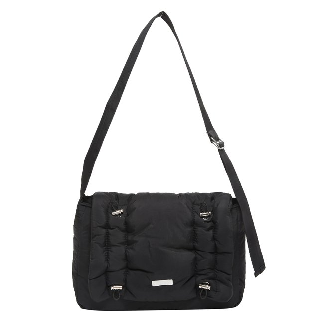 Bolsos con asa superior a la moda para mujer bandolera acolchada con correa ajustable bolso informal Color sólido suave para vacaciones de fin de semana