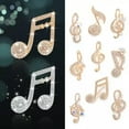 thumbnail image 5 of K-KED Fashion Creative Musical Note Full Rhinestone Corsage Light Luxury Brooch Pin-_-A5, 5 of 9