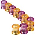 thumbnail image 2 of Master Magnetics Inc Purple & Yellow Magnetic Push Pins  07509, 2 of 2
