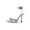 SILVER-GLITTER, variant on Women's Rhinestone Bow Lace-Up Stiletto Heels Pointed Toe Dress Sandals