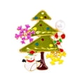 thumbnail image 2 of enjoywould Christmas Brooch Wreath Christmas Tree Snowman Decor Snowflake Decor Colorful Rhinestone Exquisite New Year Gift Sweater Coat Decor Jewelry, 2 of 5