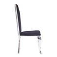 thumbnail image 3 of ACME Cyrene Side Chair (Set-2) in Fabric & Stainless Steel, 3 of 6