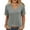 Womens Fall Clothes Gray, variant on Womens Wave V Neck T Shirts, Short Sleeve Shirts for Women Summer Casual Loose Fit Solid Color Tees Tops