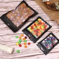 thumbnail image 4 of ACDANC Resealable Mylar Bags 100Pcs,3Sizes,Aluminum Foil Pouch for Food Storage (Black), 4 of 4