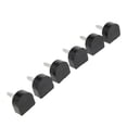 thumbnail image 2 of Paquete de 6 puntas de tacón alto para mujer Tapones para Tacos protectores Tacos de goma para tacones Negro, 2 of 8