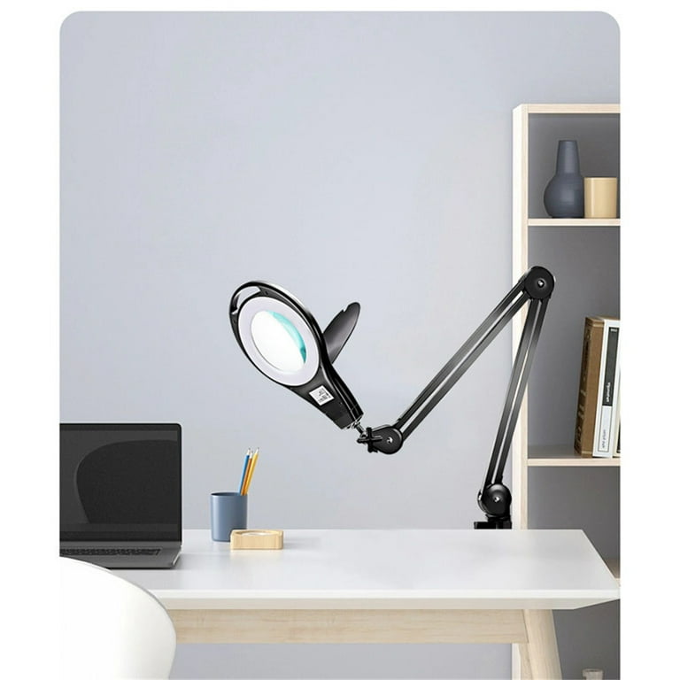 Magnifying glass table lamp with light sales