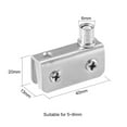 thumbnail image 3 of Clamp Door Hinges Adjustable Bathroom Shower Door Cupboard For 5-8mm Glass For Inset Doors Glass Door Hardware, 3 of 6