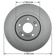 thumbnail image 6 of Front Brake Rotor for Hyundai Santa Fe Sport XL Kia Sorento Goodyear 2138088GY, 6 of 6