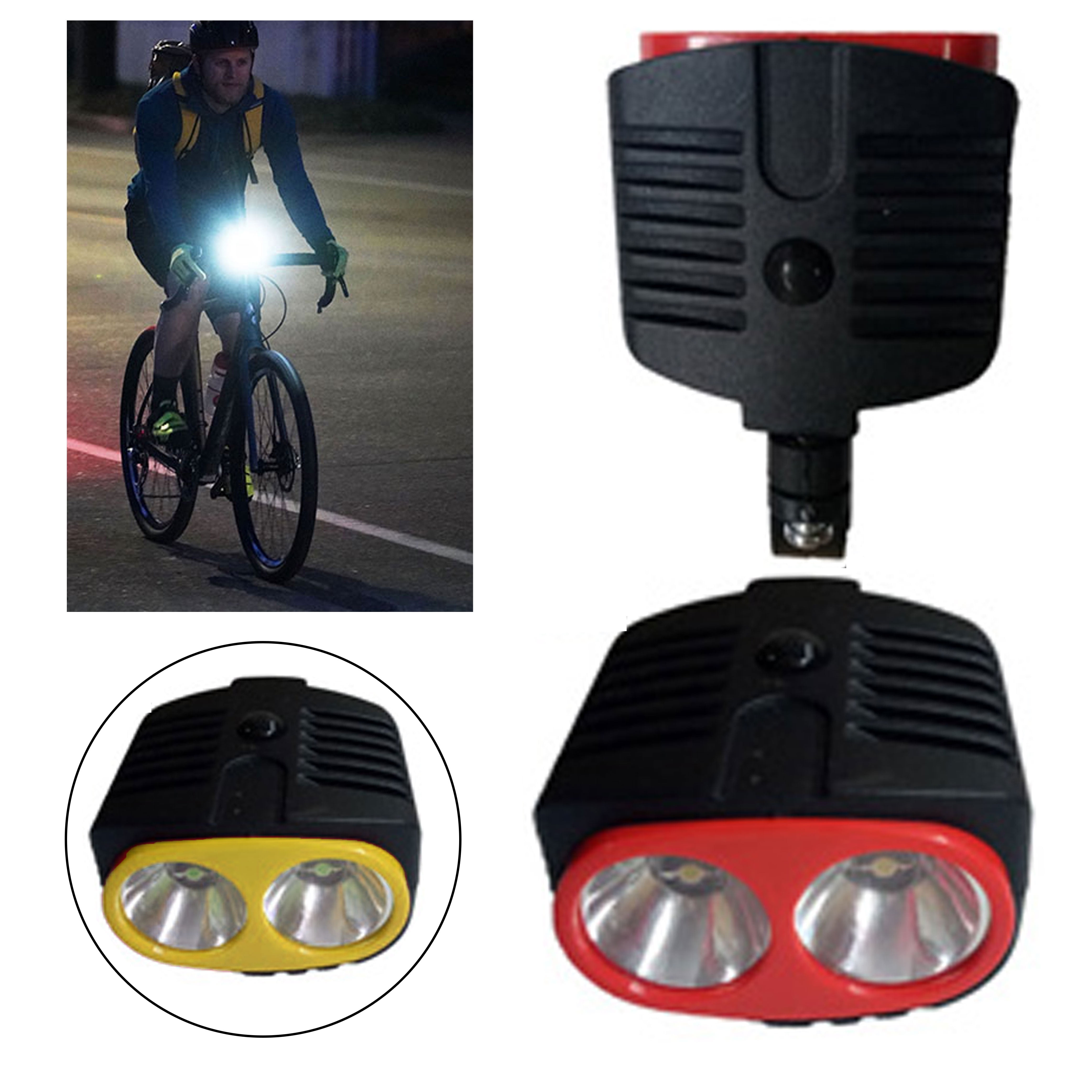 Bicycle Lights for Night Riding Battery Powered Bicycle 2pc USB Tail Rechargeable Modes 4 Rear Bike Front Light Lamp LED Cycling Bicycle Light Red, One Size 