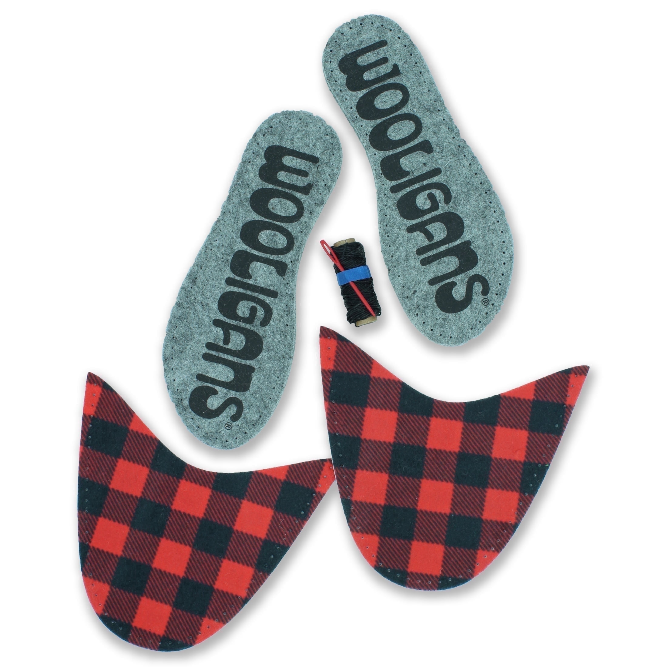 WOOLIGANS Slipper Making Craft Kit (Men's US Size 10/11)
