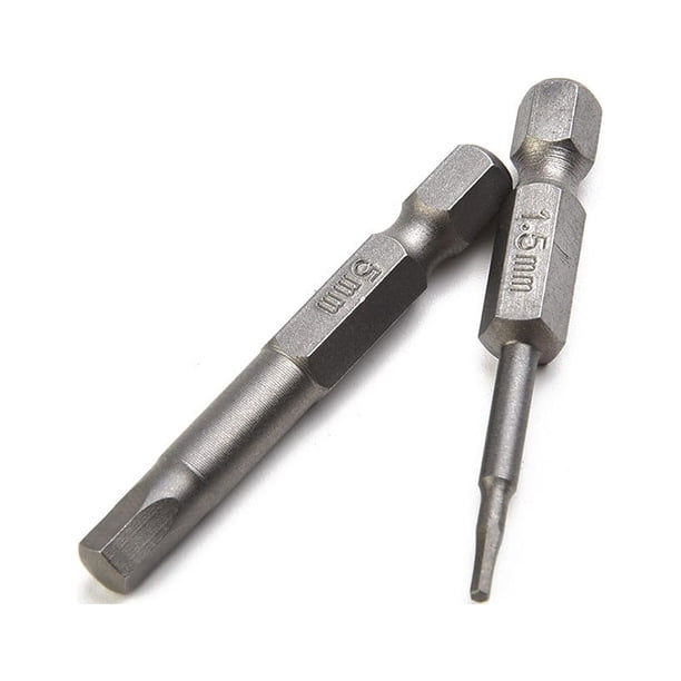 Lot De 5 Embouts De Tournevis Fendu 2 Mm – Tige 1/4 Hex, Longueur 50 Mm, Uxcell, Magnétique