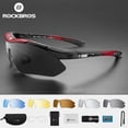 thumbnail image 2 of ROCKBROS, gafas de sol deportivas polarizadas para hombre, gafas de ciclismo de carretera, gafas de protección para montar en bicicleta de montaña, gafas de 5 lentes Tan Jianjun unisex, 2 of 2