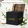 thumbnail image 2 of Black Graduation Card Box, Gold Foil Gift Box for Party Decorations, Wedding Reception, Birthday, Baby & Bridal Shower, Anniversary, Retirement, 2 of 4