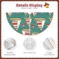 thumbnail image 3 of Fotbe Yachts And Buoys Pattern Christmas Tree Skirt, Tree Skirts Plush Christmas Decorations, Christmas Tree Skirts Xmas Decorations Holiday Party Decor-48", 3 of 6