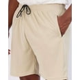 thumbnail image 3 of Real Essentials 4 Pack: Men's 7" Athletic Running Quick Dry Mesh Shorts with Zipper Pockets (Available in Big & Tall), 3 of 6