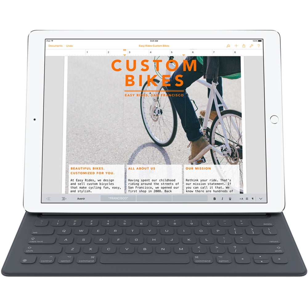 Restored Apple MJYR2LL/A Smart Keyboard For iPad Pro 12.9, Black (Refurbished)