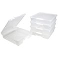 thumbnail image 1 of Storex 12x12 Classroom Student Project Box, Clear, Case of 5, 1 of 4