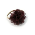 thumbnail image 2 of My Lello Baby Girl Rounded Petal Chiffon Flower Nylon Elastic Headbands Set 2pcs - Large - Burgundy / Taupe, 2 of 6