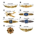 thumbnail image 5 of Osdhezcn Captain Chest Badge Aviation Wing Badge Metal Airman Wing Lapel Pin, 5 of 17