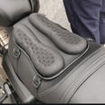 thumbnail image 2 of Cojín de asiento de motocicleta Riwesomey Ajuste universal Negro, 2 of 6